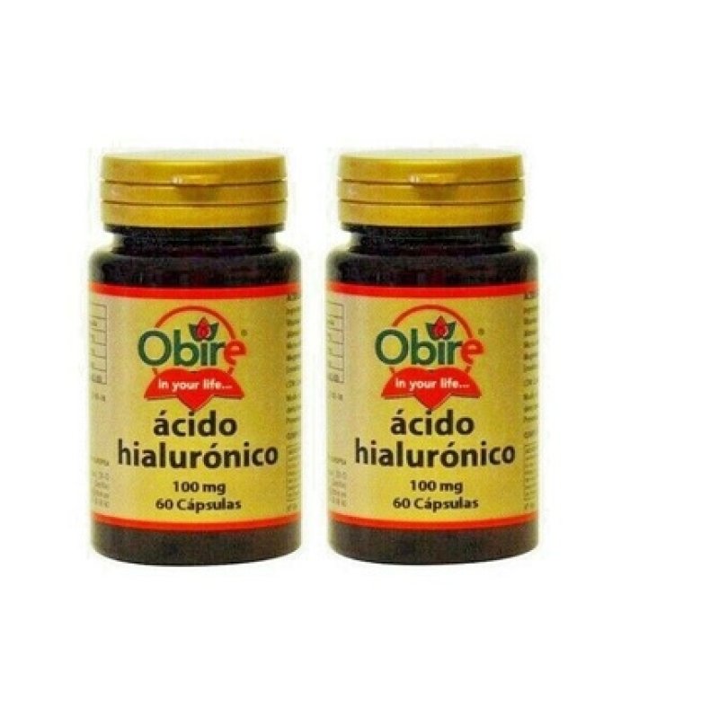 Obire Hyaluronic Acid 100mg 60 Capsules - Pack of 2