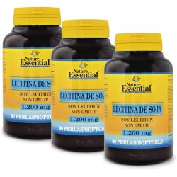 Soya Lecithin 1200mg 90 Pearls - Pack of 3