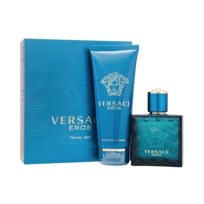 Versace Eros 50ml Vaporisateur Eau de Toilette and 100ml Gel