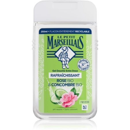 Le Petit Marseillais Extra Gentle Shower Gel Bio Rose Bio Cucumber 250ml