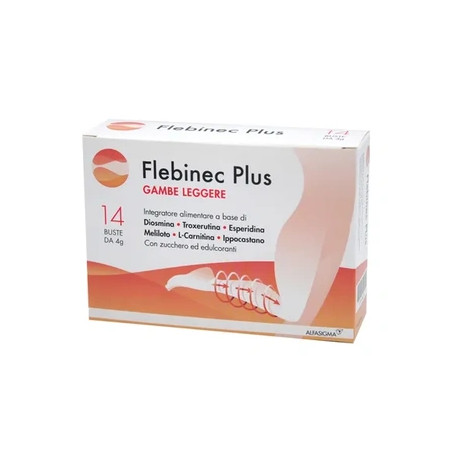 Alfasigma Flebinec Plus Light Legs Supplement For Microcirculation - 14 Sachets