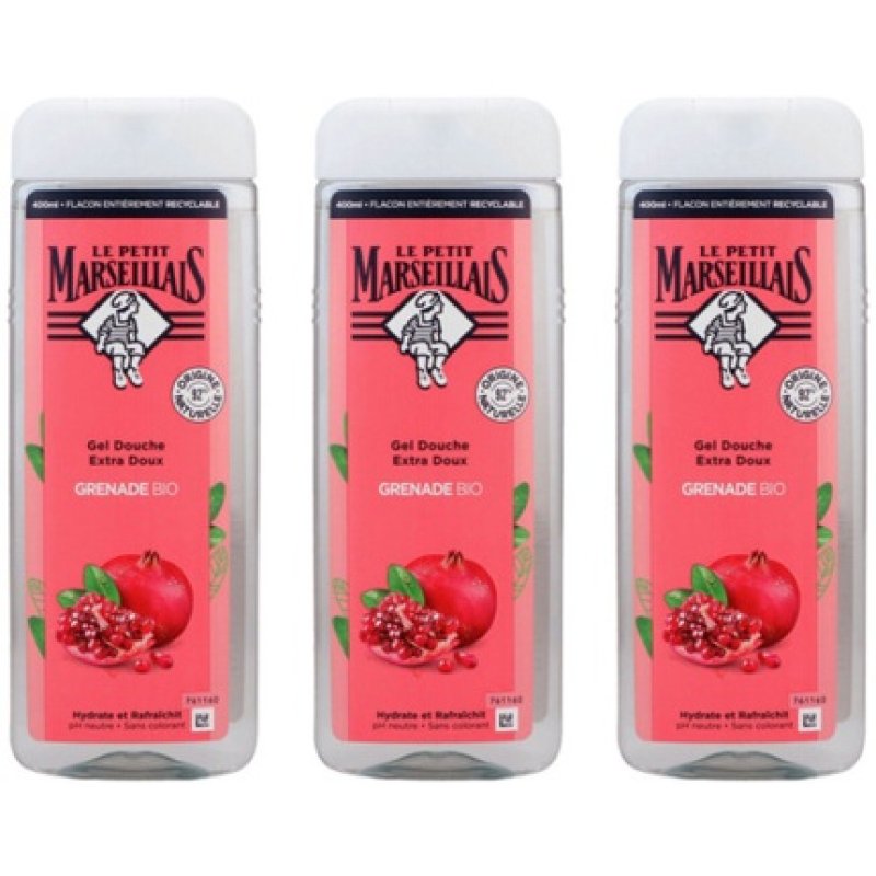 Le Petit Marseillais Organic Pomegranate Shower Gel from France 400ml