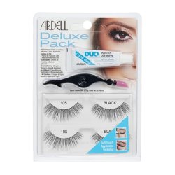 Ardell Deluxe Pack Demi Wispies Black False Eyelashes with Free Precision Lash Applicator