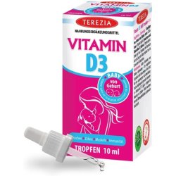 TEREZIA Vitamin D3 Drops for Children from Birth 400 IU 10ml - Liquid D3 to Support Dental and Bone Formation Suitable