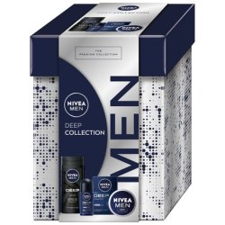 Nivea Set Deep Collection Universal Cream 75ml, Antiperspirant Roll-On 50ml, Shower Gel 250ml, Aftershave 100ml