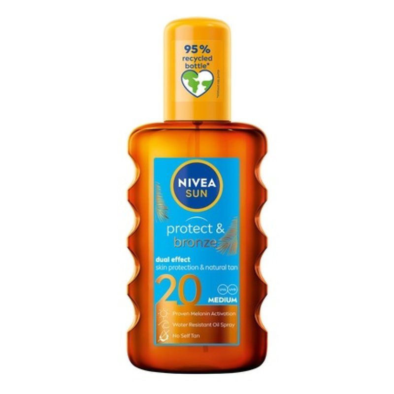 NIVEA Sun Protect & Bronze Natural Tanning Oil SPF 20 200ml
