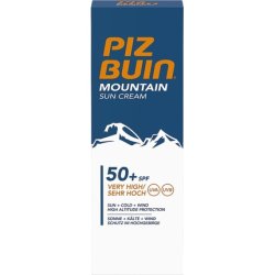 Piz Buin Mountain Sunscreen SPF 50 50ml - Skiing and Hiking Sun Protection Against Wind and Cold