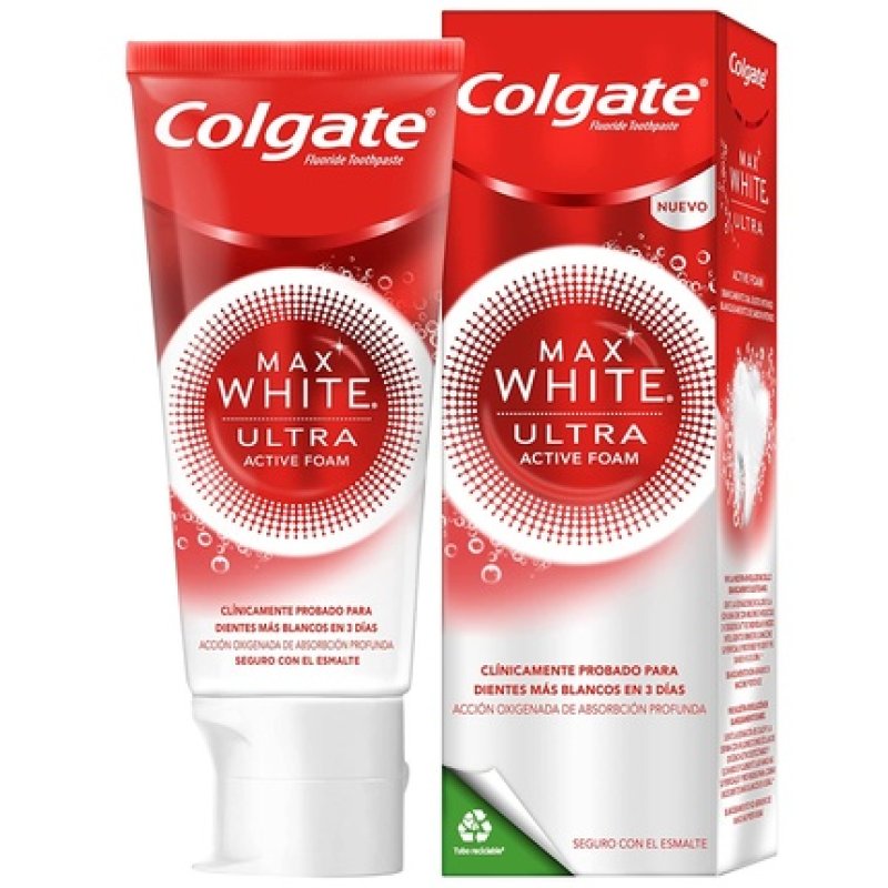 Colgate Max White Ultra Active Foam Whitening Toothpaste 50ml