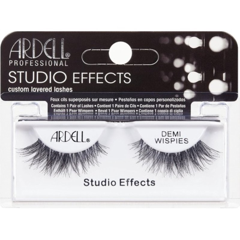 Ardell Professional Studio Effects Demi Wispies Reusable Real Hair Eyelashes for an Irresistible Look