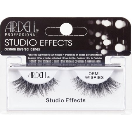 Ardell Professional Studio Effects Demi Wispies Reusable Real Hair Eyelashes for an Irresistible Look