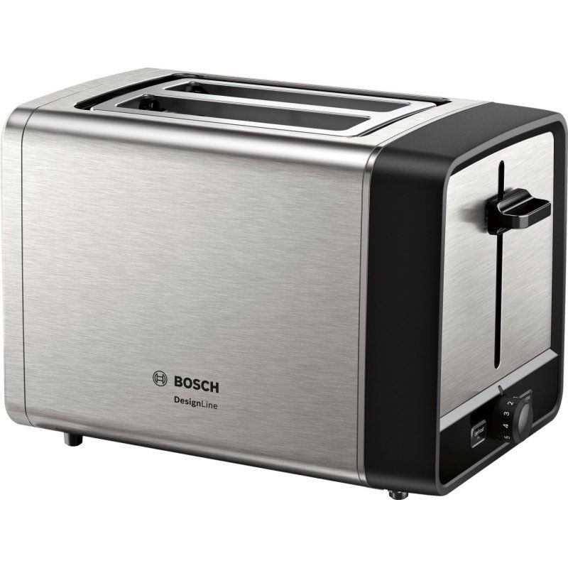 Bosch TAT5P420 toaster 2 slice(s) 970 W Black, Stainless steel