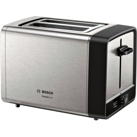 Kompakt-Toaster DesignLine TAT5P420DE (edelstahl/schwarz, 970 Watt, für 2 Scheiben Toast)