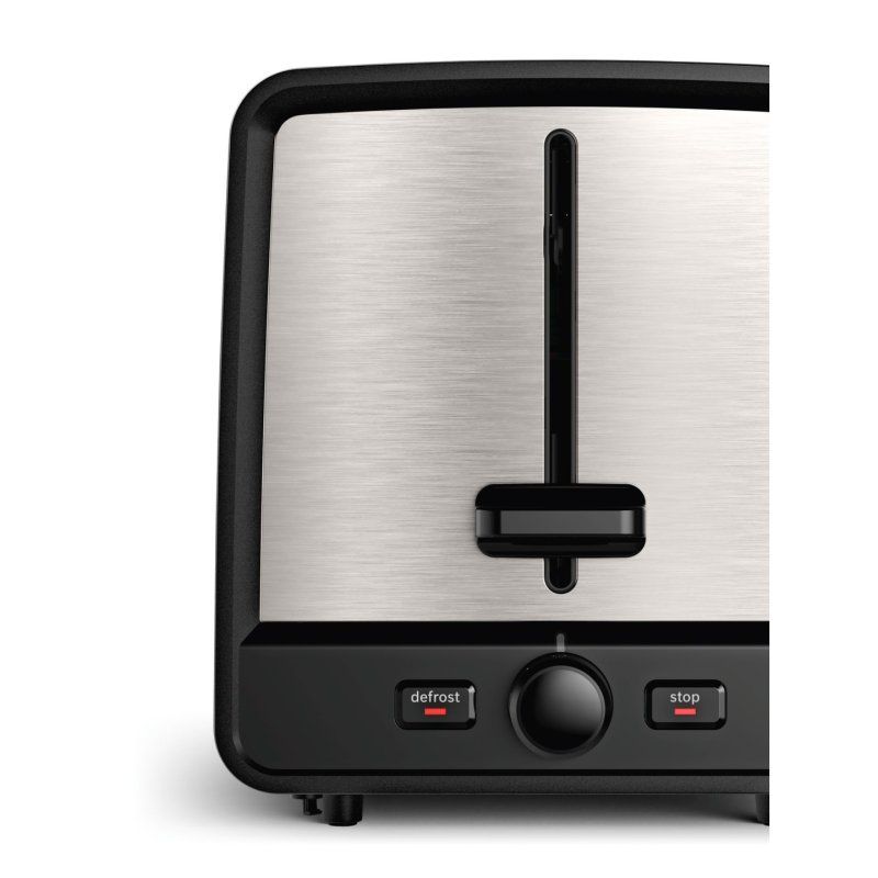 Kompakt-Toaster DesignLine TAT5P420DE (edelstahl/schwarz, 970 Watt, für 2 Scheiben Toast)