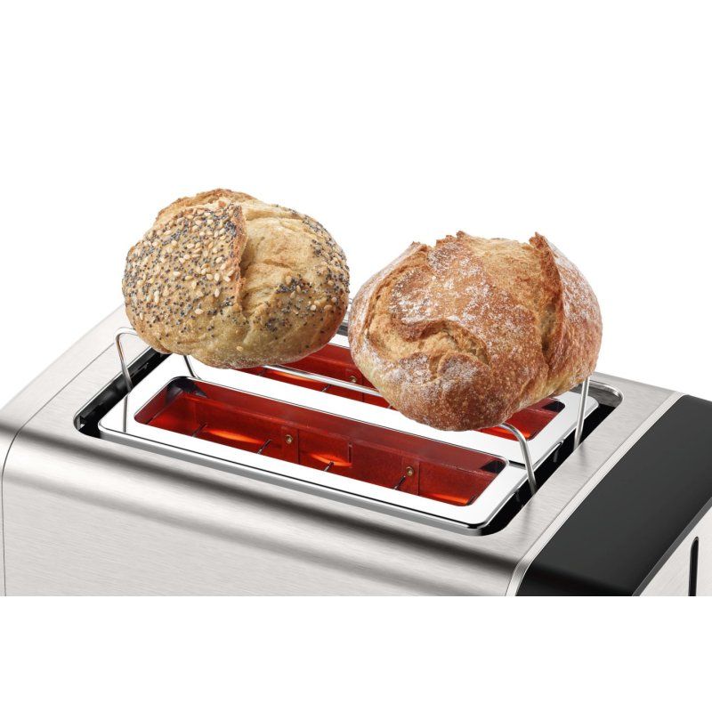 Bosch TAT5P420 toaster 2 slice(s) 970 W Black, Stainless steel