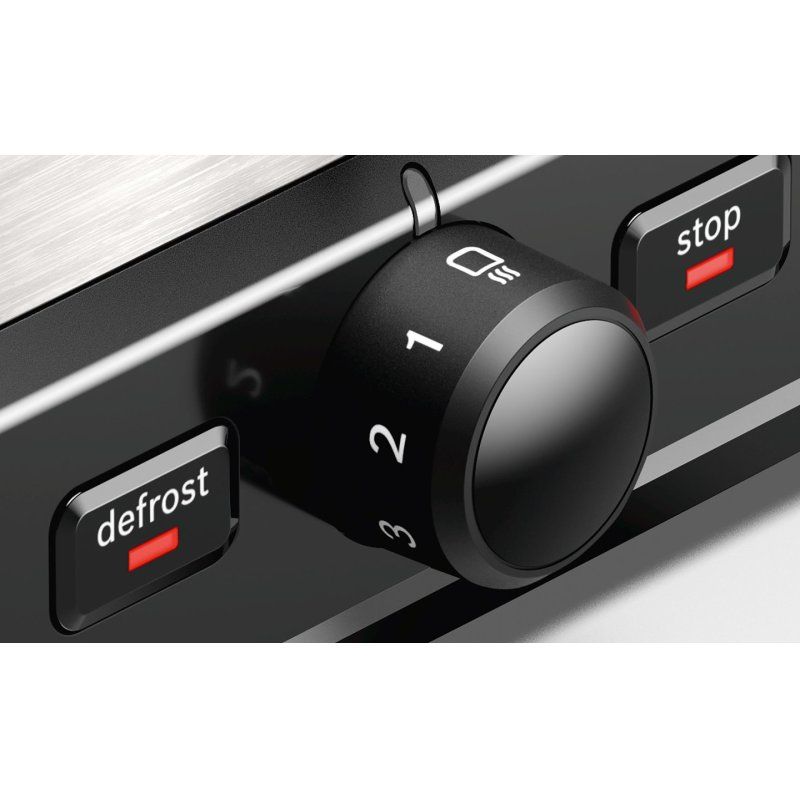 Kompakt-Toaster DesignLine TAT5P420DE (edelstahl/schwarz, 970 Watt, für 2 Scheiben Toast)