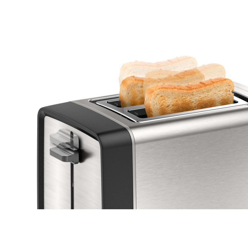 Bosch TAT5P420 toaster 2 slice(s) 970 W Black, Stainless steel