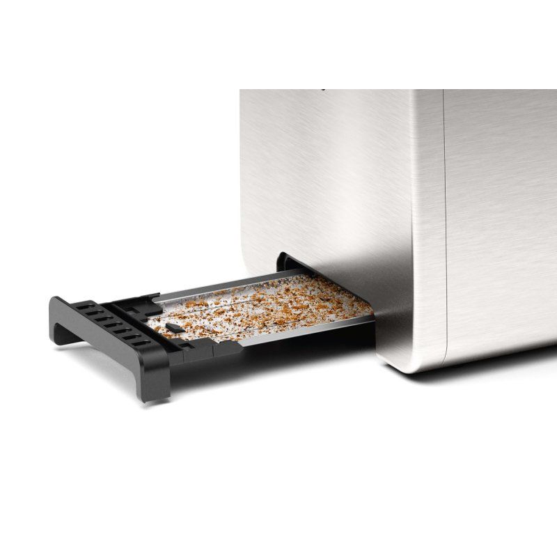 Kompakt-Toaster DesignLine TAT5P420DE (edelstahl/schwarz, 970 Watt, für 2 Scheiben Toast)