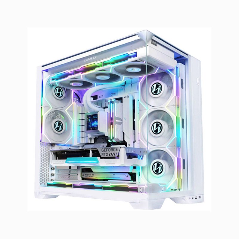 Lian Li O11 Vision Compact PC-Gehäuse, Midi-Tower, E-ATX, Tempered Glass - weiß