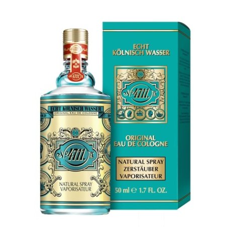 4711 Echt Kolnisch Wasser Eau de Cologne 50ml Natural Spray - Iconic Scent in Iconic Bottle - Unisex - Soothing for