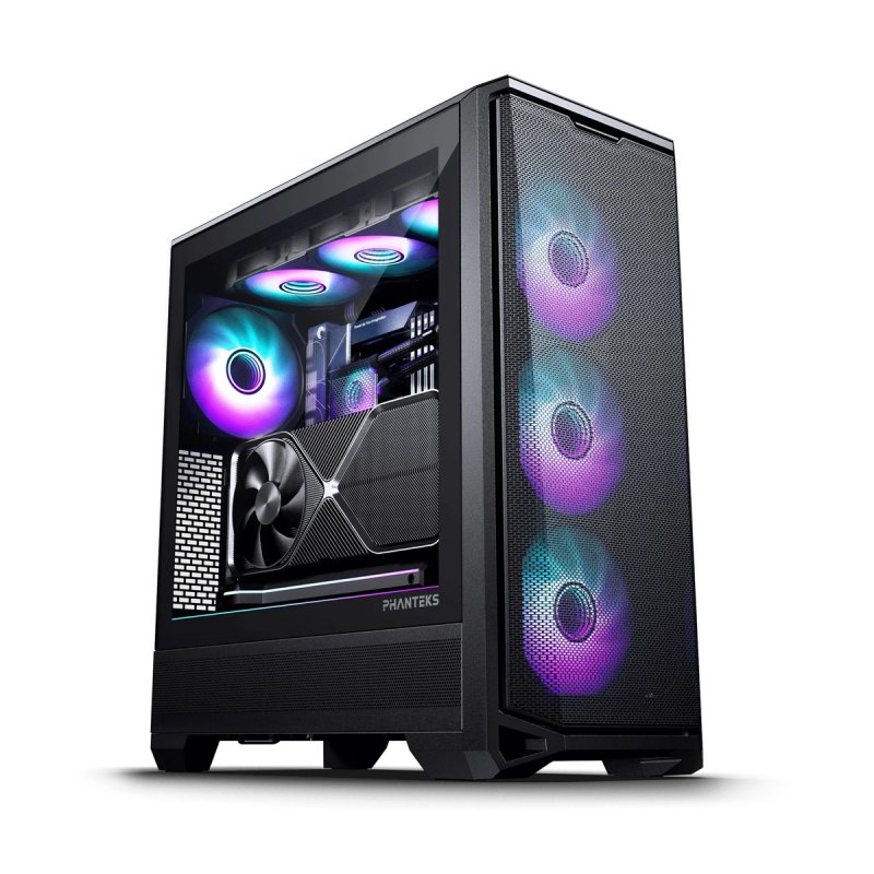 PHANTEKS Eclipse G400A Midi-Tower, Tempered Glass, D-RGB - schwarz
