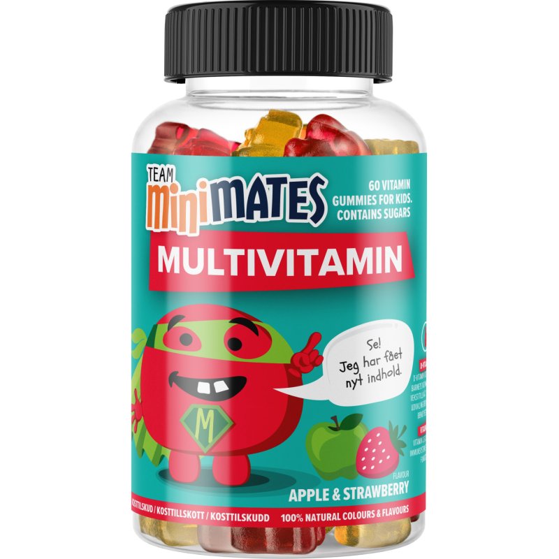 Team MiniMates - Multivitamin Apple & Strawberry 60 pcs