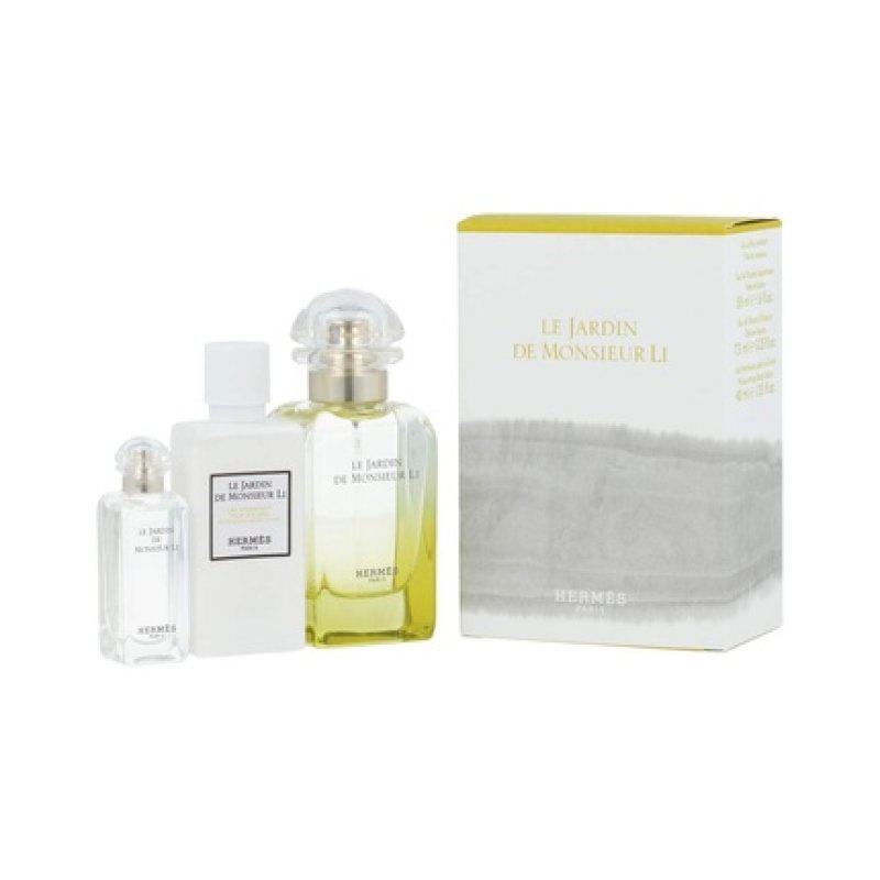Hermès Le Jardin De Monsieur Li Eau De Toilette Spray 50ml Body Lotion 40ml Eau De Toilette Spray 7.5ml Set