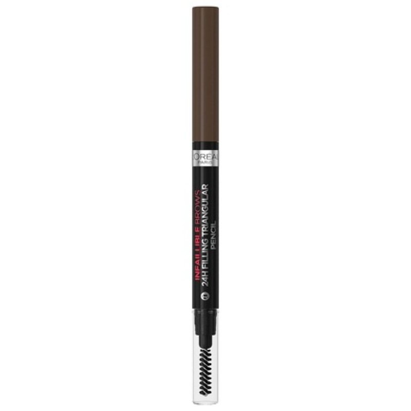 L'Oréal Paris Eyebrow Pencil with Retractable Triangular Tip for Defined and Natural Eyebrows Infaillible Brows 24h