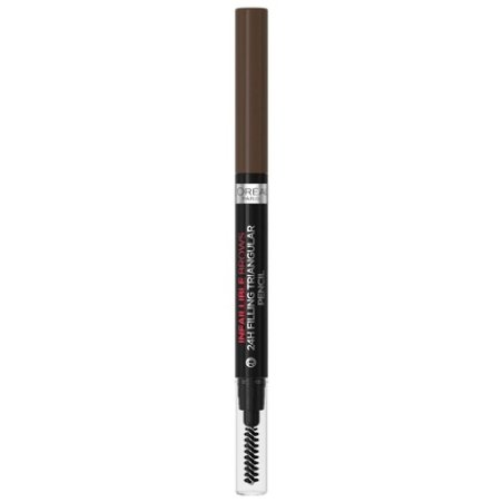 L'Oréal Paris Eyebrow Pencil with Retractable Triangular Tip for Defined and Natural Eyebrows Infaillible Brows 24h