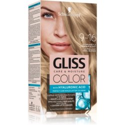 Gliss Color Care Moisture Hair Color 9-16 Ultra Light Cool Blond