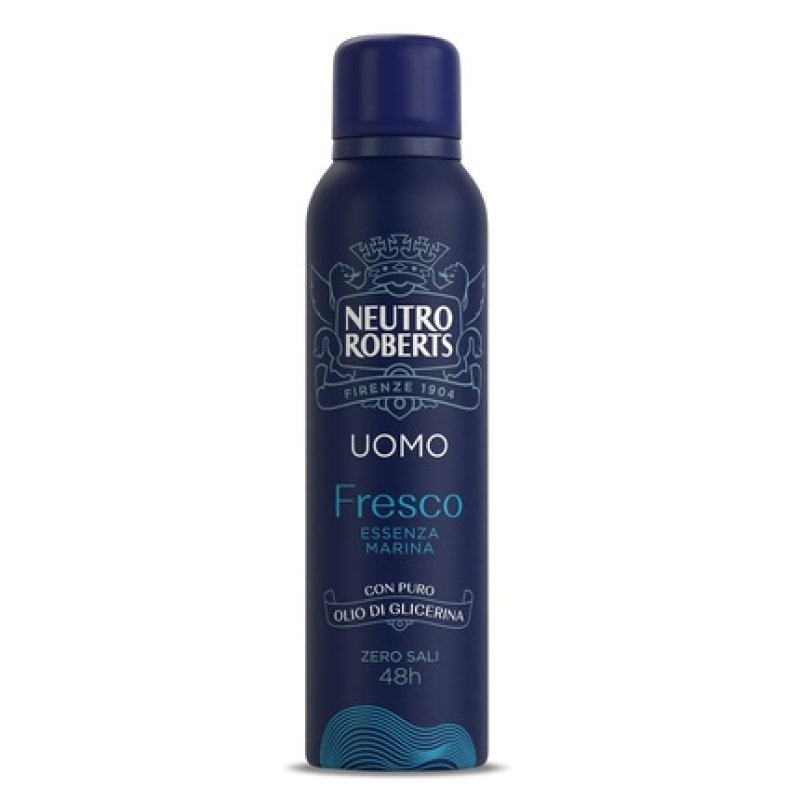 Neutro Roberts Men's Deodorant Spray with Odor Blocker Aluminum-Free Stain-Free with Pure Glycerin Oil Dermatologically