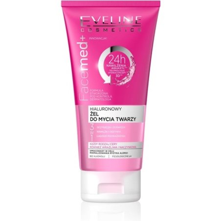 EVELINE FaceMed 3-in-1 Hyaluronic Cleansing Gel with Allantoin 150ml