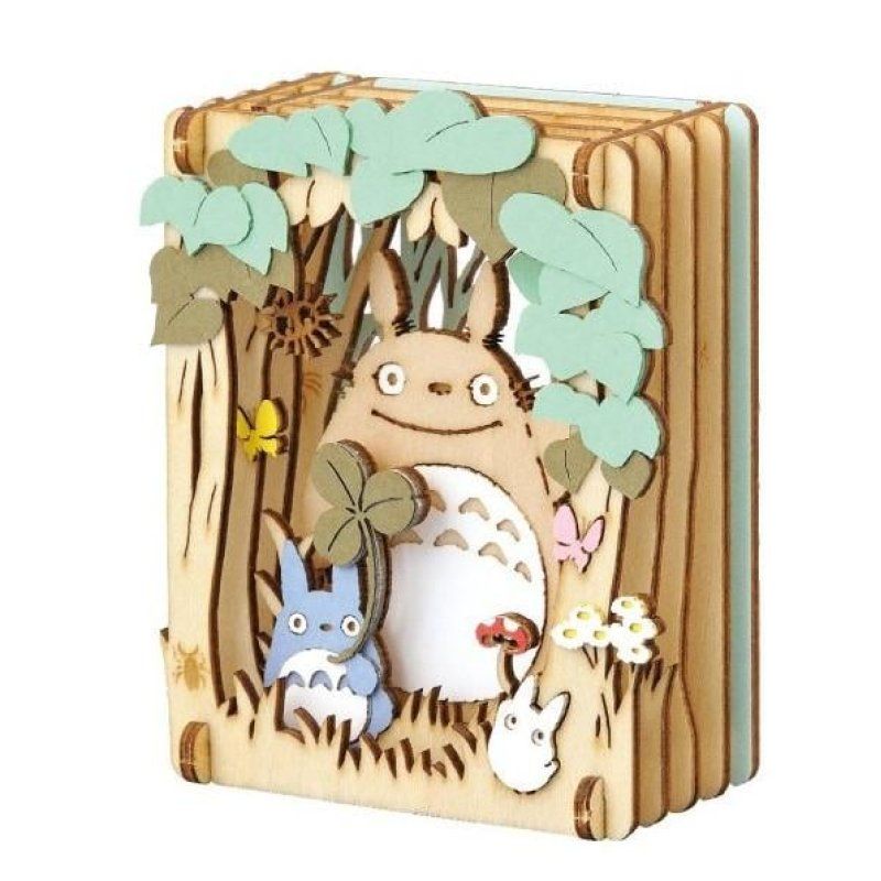 MON VOISIN TOTORO - Totoro - Théâtre de papier Style Bois