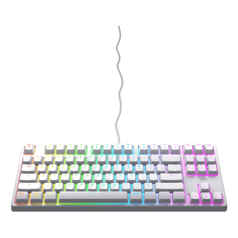CHERRY K4V2 RGB Tenkeyless White edition, Mechanical gaming keyboard, US