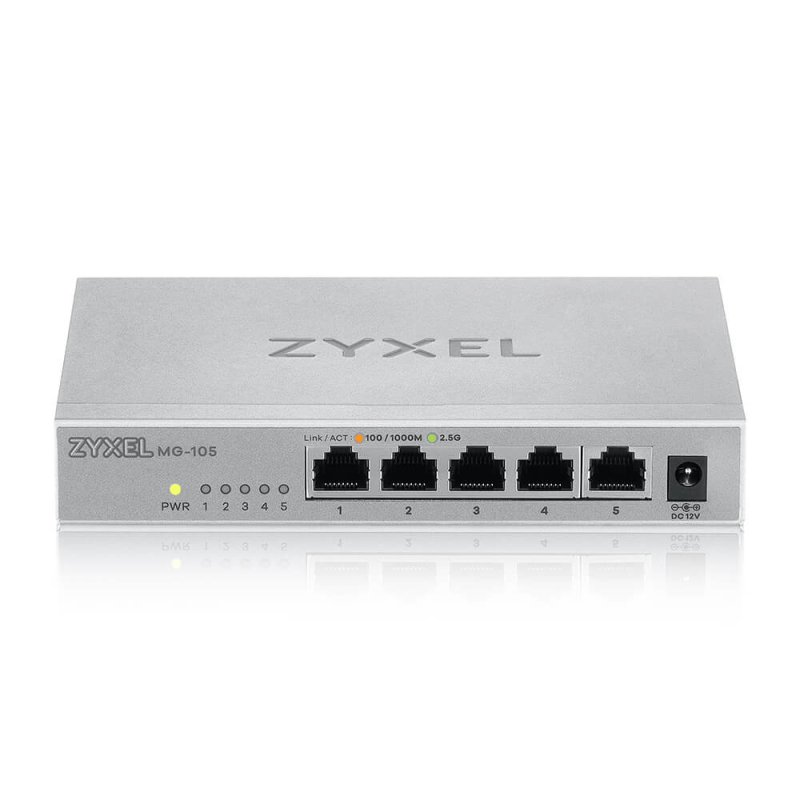 Zyxel XMG-105 Unmanaged 2.5G Ethernet (100/1000/2500) Grey