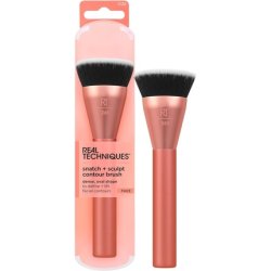 Real Techniques Snatch Sculpt Contour Makeup Brush for Liquid & Cream Contour & Bronzer Flat Top & Oval Head Blending