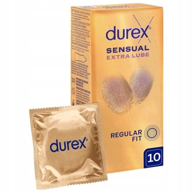 Durex Sensual Extra Lubricated - 10 Pieces