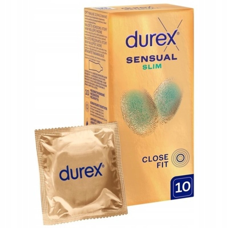 Durex Sensual Slim Condoms - 10 Pieces