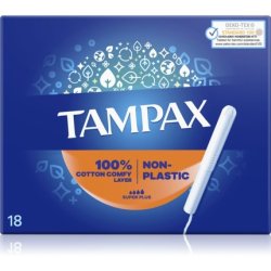 Tampax Non-Plastic Super Plus Tampons - 18ml