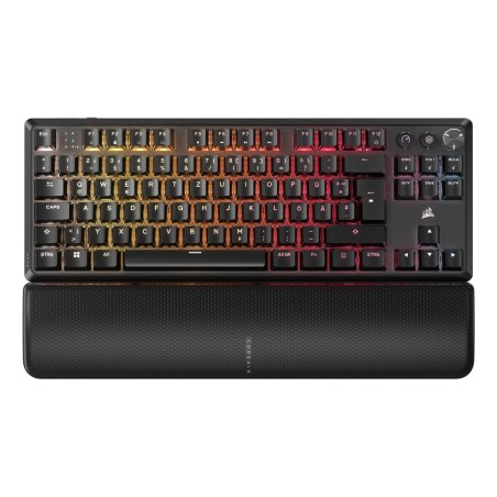 Corsair K70 Core TKL Wireless RGB Gaming-Tastatur, mechanisch, ISO (DE), MLX RED Switch - schwarz