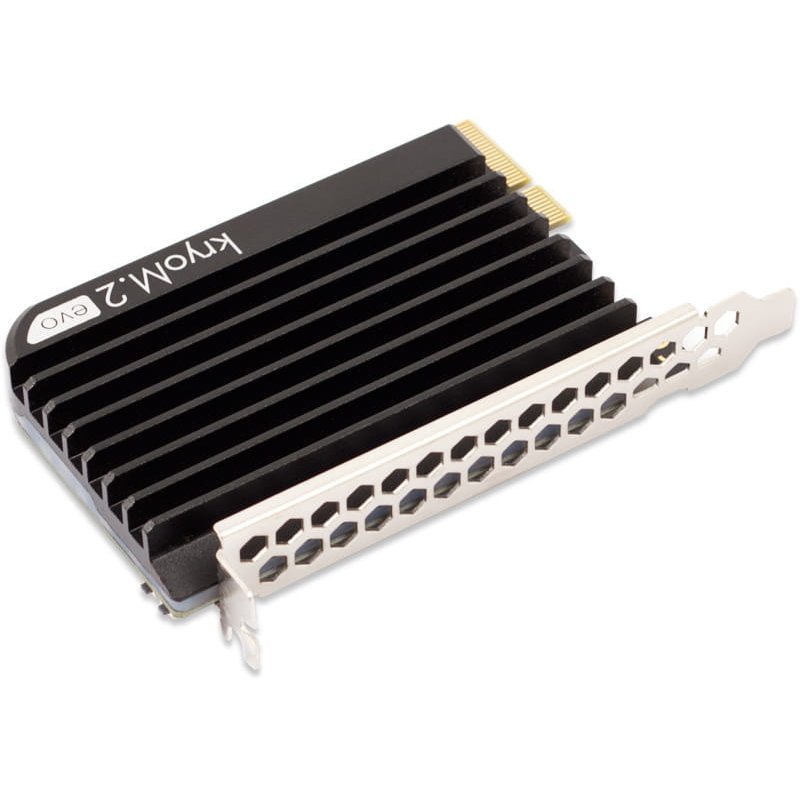 aqua computer kryoM.2 RGBpx PCIe 5.0 x4 Adapter für M.2 PCIe SSD, M-Key, mit Passivkühler