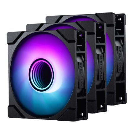 PHANTEKS M25 Gen2 PWM D-RGB Lüfter, 3er-Pack - 120mm, schwarz
