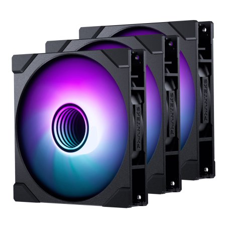 PHANTEKS M25 Gen2 PWM D-RGB Lüfter, 3er-Pack - 140mm, schwarz