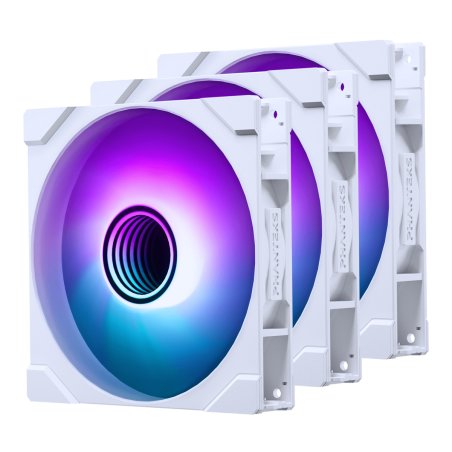 PHANTEKS M25 Gen2 PWM D-RGB Lüfter, 3er-Pack - 140mm, weiß