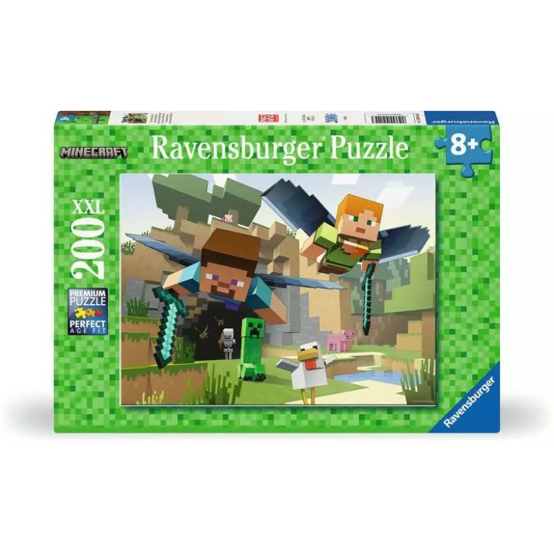 Kinderpuzzle Minecraft - Tierische Abenteuer (200 Teile)