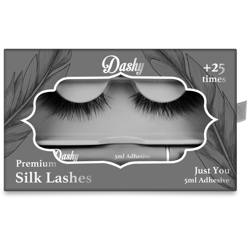 Dashy - Premium Silk Lashes + 5 ml Adhesive Just You