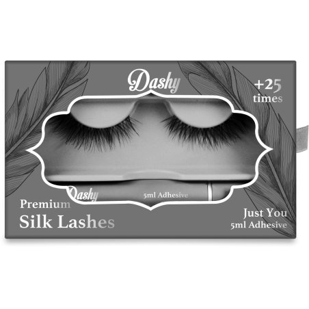 Dashy - Premium Silk Lashes + 5 ml Adhesive Just You