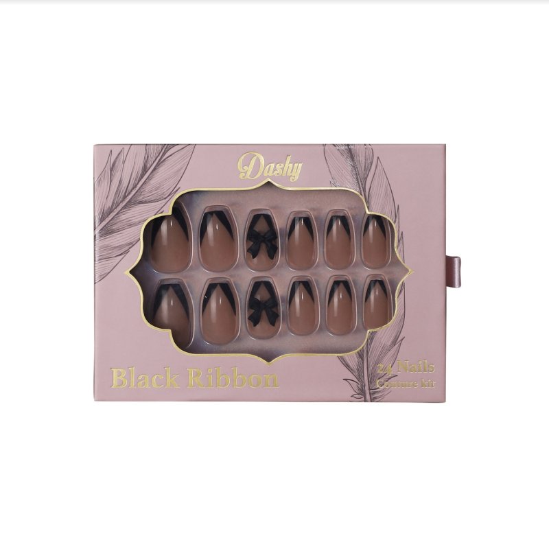 Dashy Nails - Black Ribbon