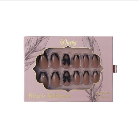 Dashy Nails - Black Ribbon