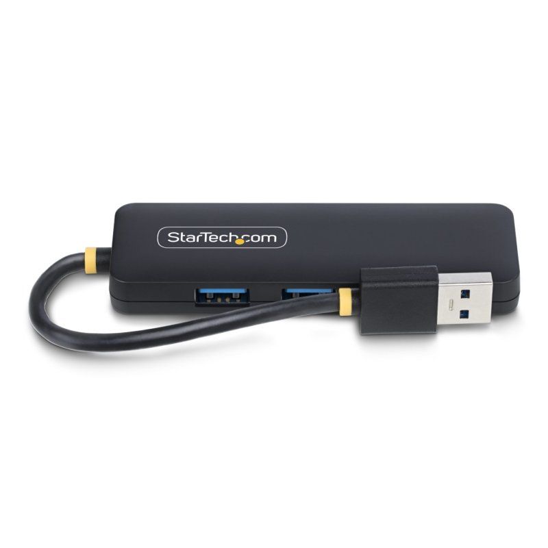 StarTech.com 4-Port USB-A Hub, 5Gbps, Bus Powered, Small Travel Mini USB Hub, Multi-Port USB 3.0 Splitter, Portable USB