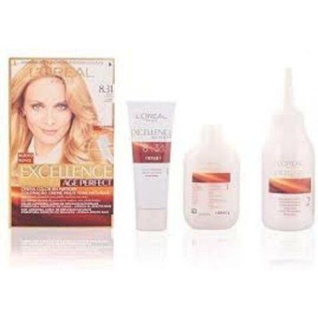 L'Oreal Excellence Age Perfect Hair Colouring Number 8.031 Golden Blonde